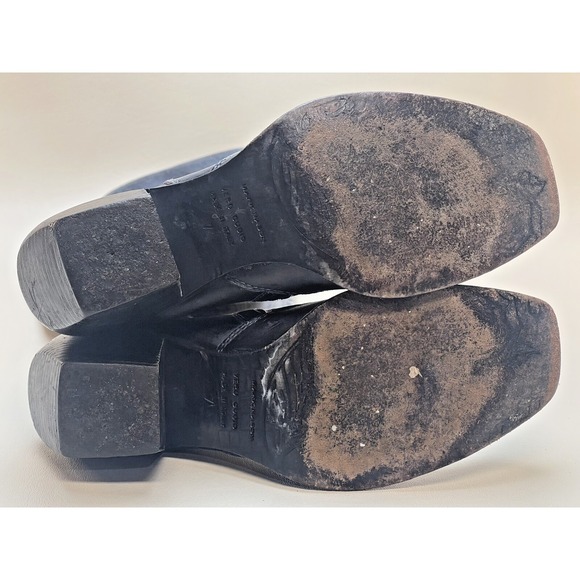 Mark Nason Women's Siren Size 7 Black  Leather Thigh High Boots Italy - Picture 12 of 15